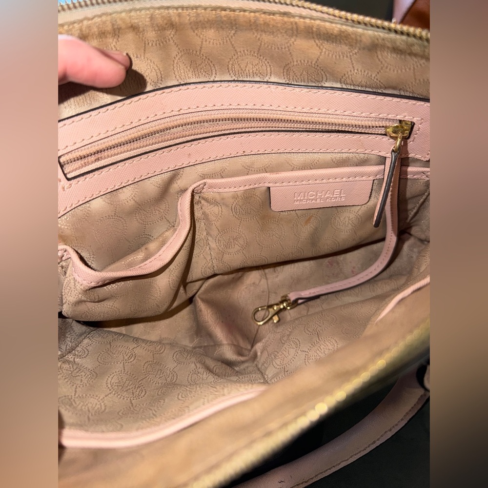 Michael Kors Pink Satchel with Gold Hardware - Picture 12 of 16